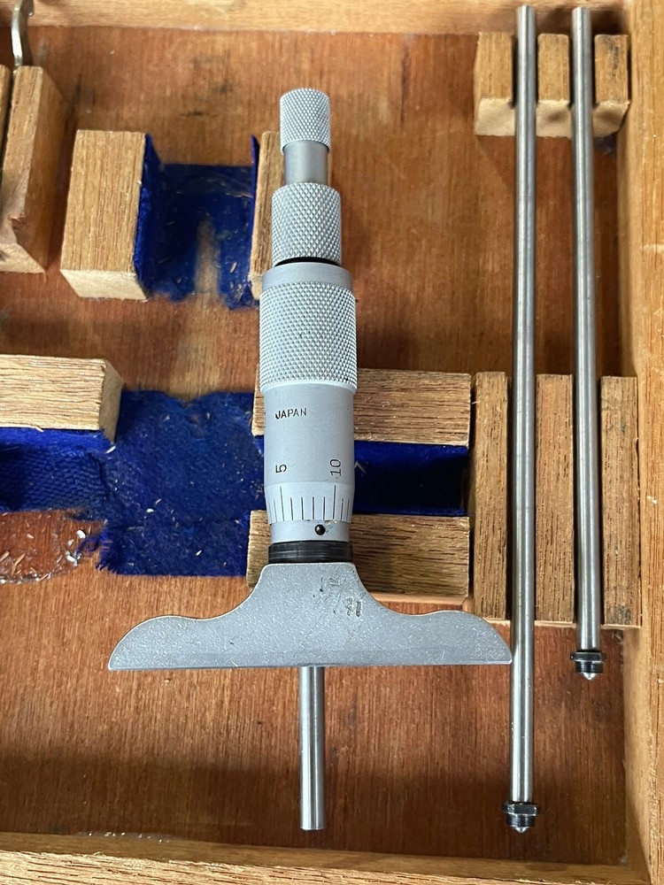 Fowler 0-3” Depth Micrometer - .001" - 52-225-005 - COMPLETE