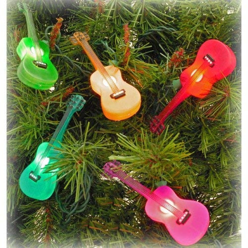 Kurt Adler UL1855 Multi-Colored Guitar Light Set, 10 Light