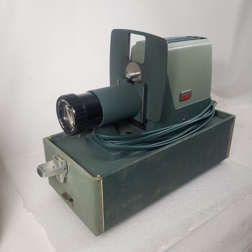 Vintage Argus 300 Automatic 35mm Projector Green w case