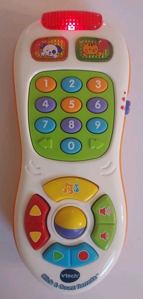 VTech Click and Count Remote White/Orange. Tested And Works