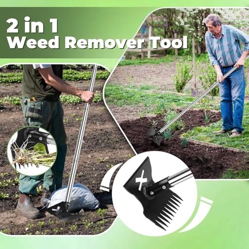 Weed Puller Tool with Long Handle 2.0, Upgraded Weeding Remover Tool, 60"