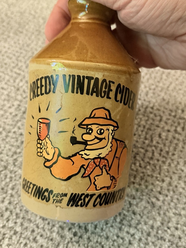 Greedy Vintage Cider Stoneware Jar