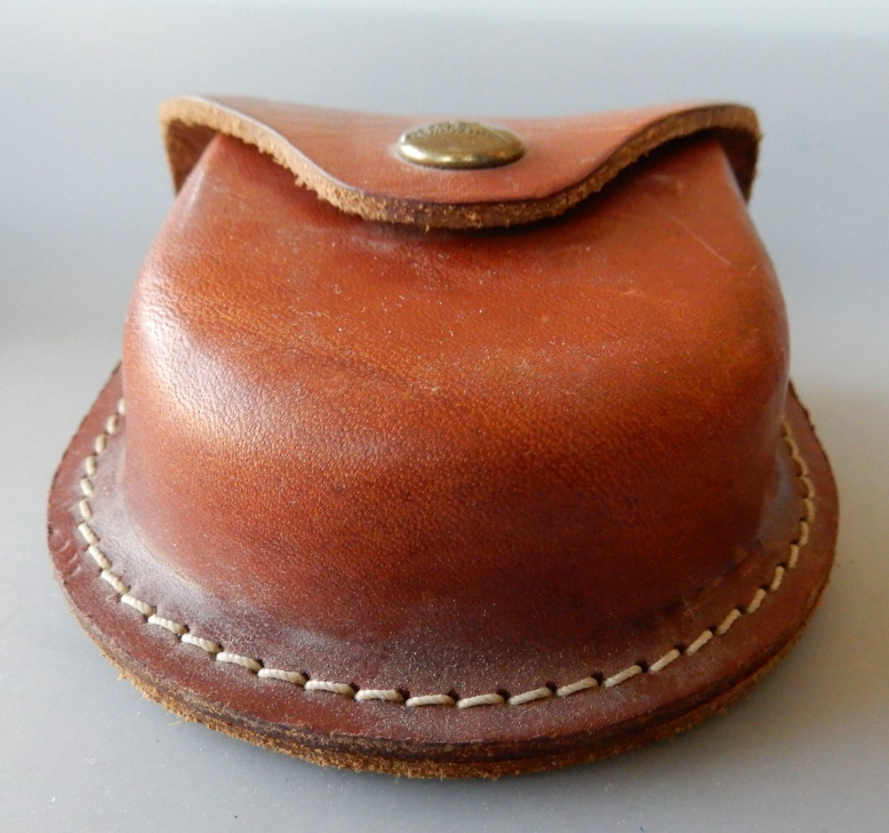Sturdy Leather handcuff Holster Belt Pouch EUC