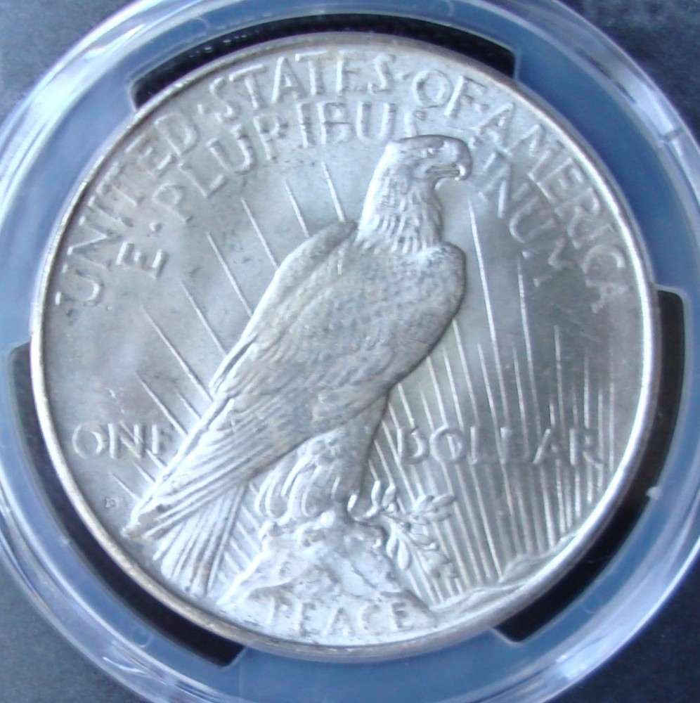 1923-D Peace Silver Dollar - PCGS MS 65 - Gold Shield