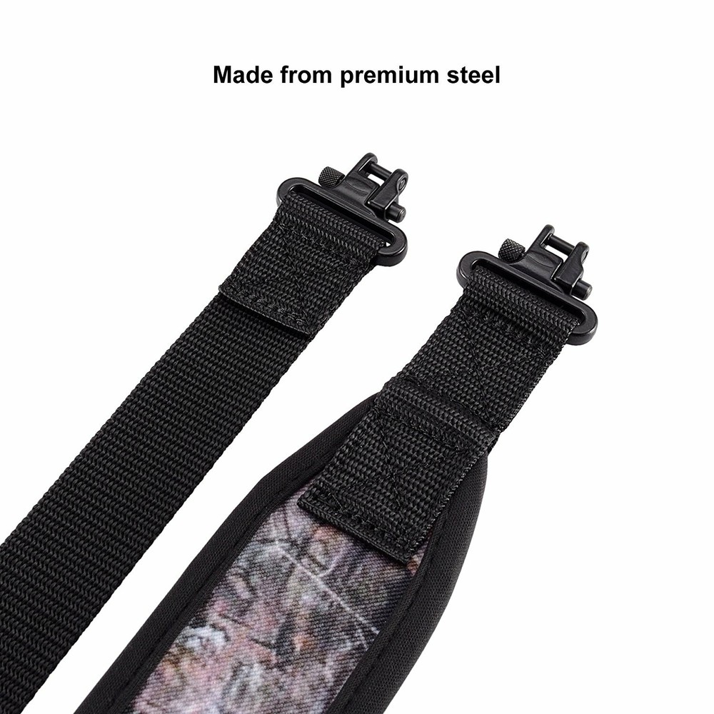 Rifle Sling Gun Strap with Mil-Spec Swivels Adjustable Shoulder Padding