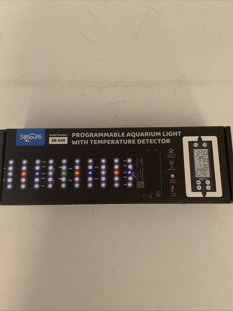 SEAOURA SR-659 Programmable Aquarium Light w/ Temperature Detector