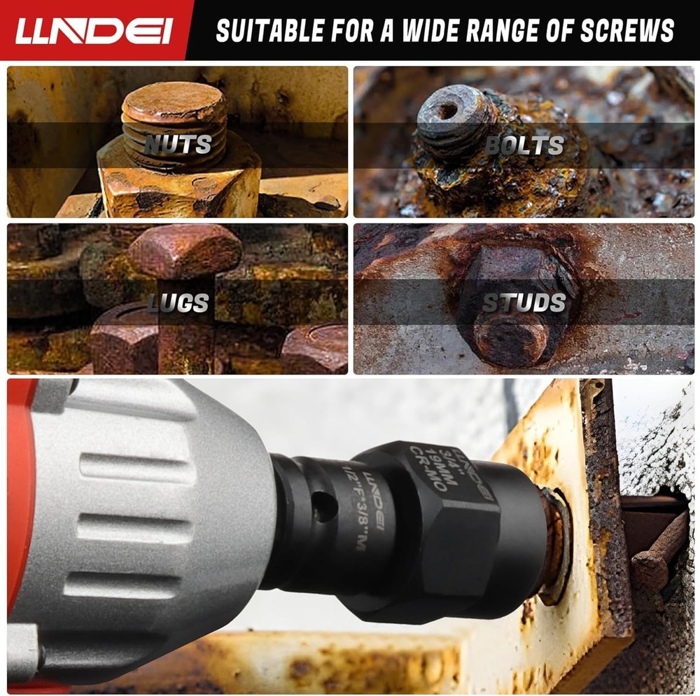 Bolt Extractor Set 16-Piece Stripped Bolt Extractor Socket Set with Storage Case