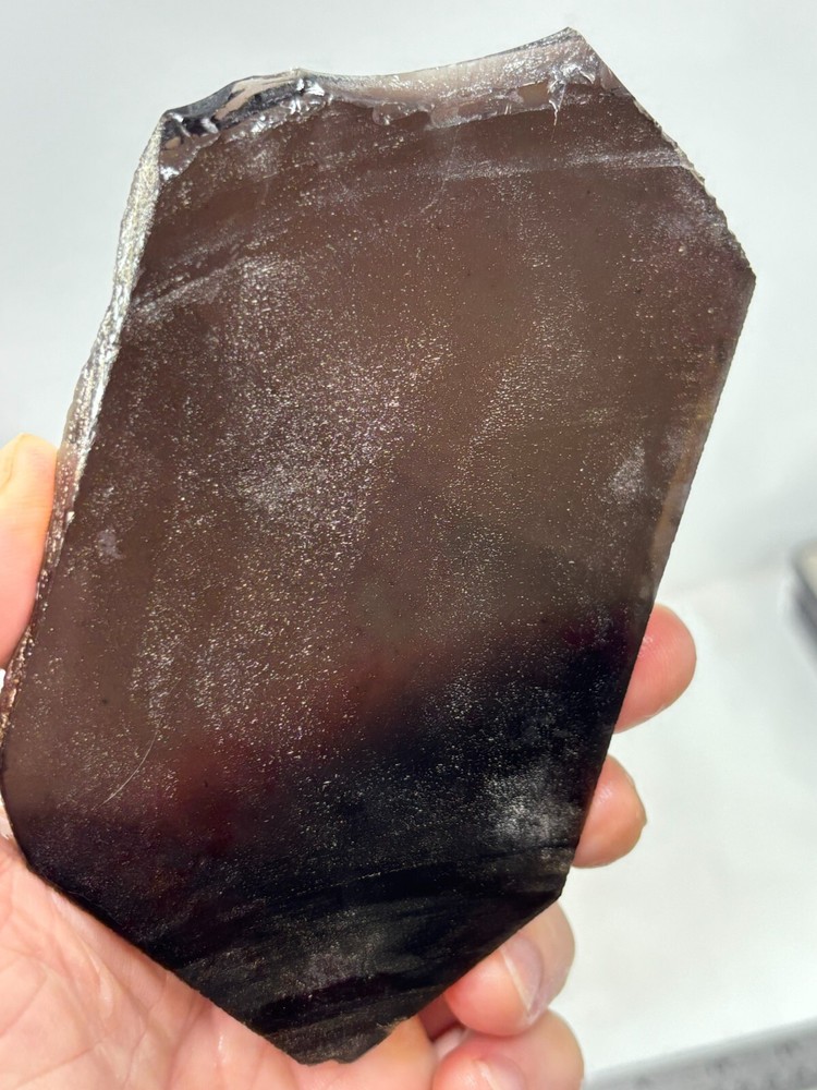 Black Obsidian Slab Lapidary Cabbing Knapping Combo ship avail