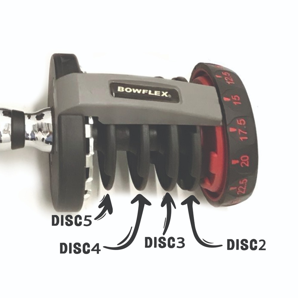 Bowflex Selecttech 552 Series 2 Disc 2 3 4 5 Replacement Discs