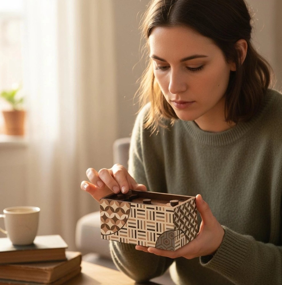 Enigma Decode Puzzle Box Secret Gift-Giving Container