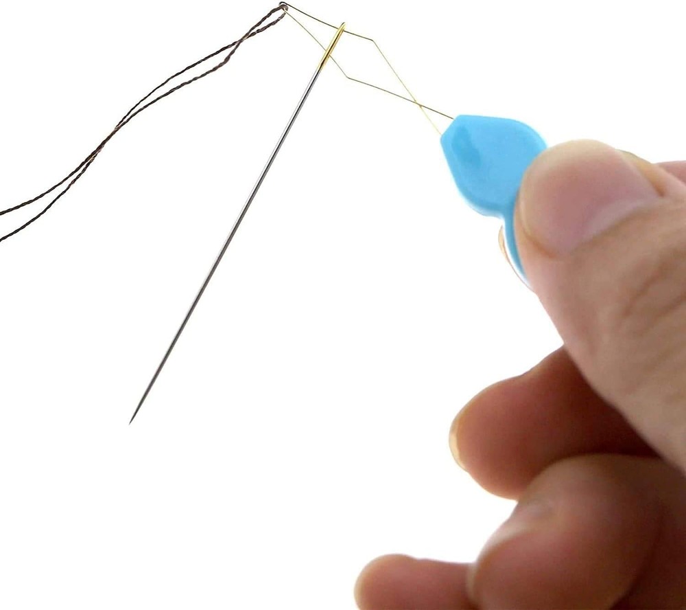 30 Pieces Gourd Shaped Plastic Needle Threaders, Plastic Wire Loop DIY Needle Th