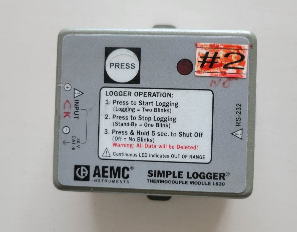 AEMC Simple Logger L620 - Thermocouple Data Logger