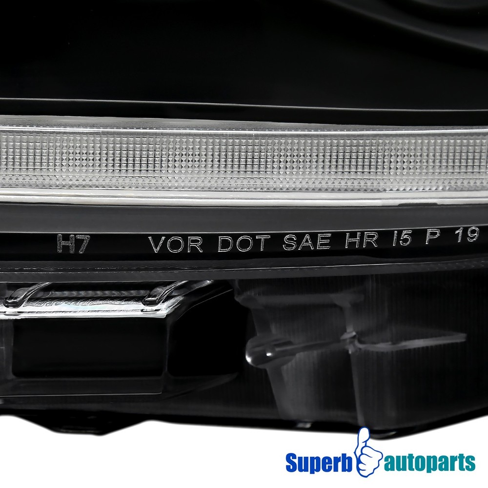 Fits 2019-2022 Ford Ranger Projector Headlight Sequential LED Switchback Black