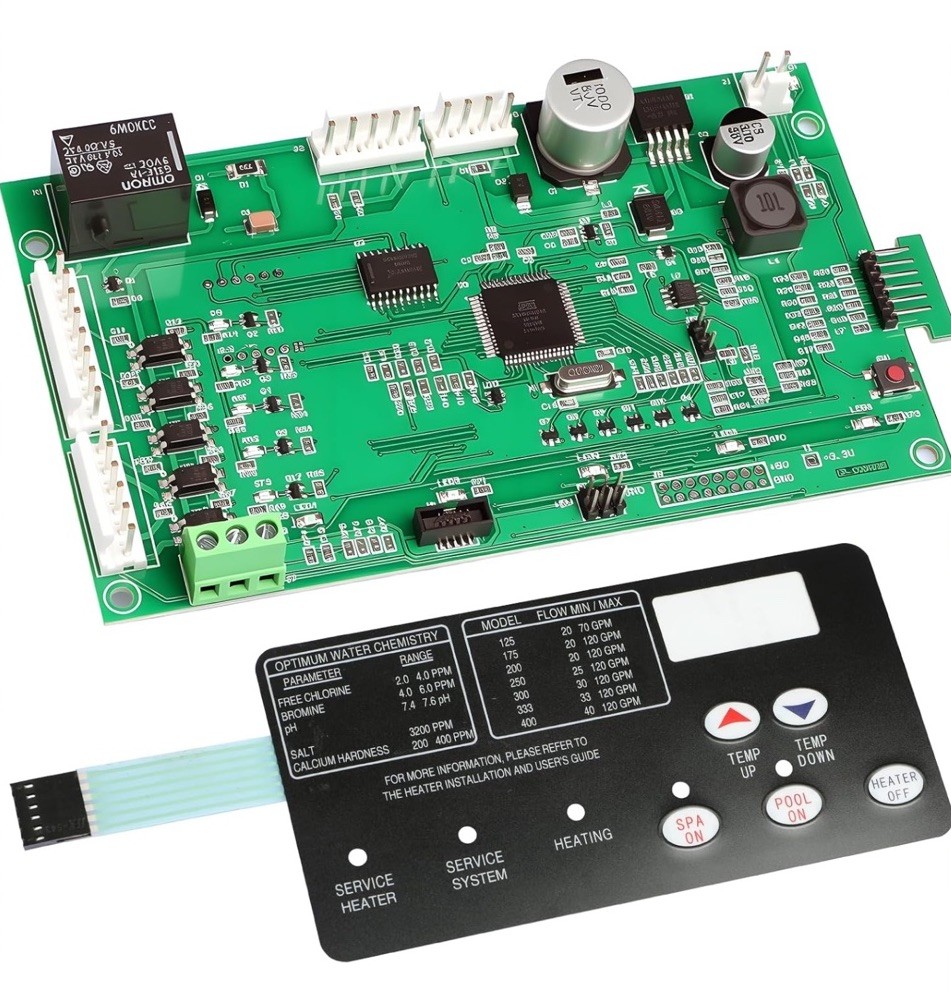 Pool Heater Control Board 46002-0007S Kit Replacement w/ 461105 Switch