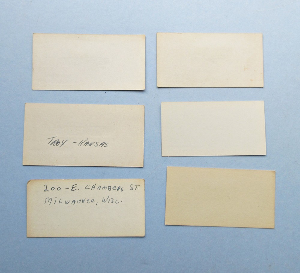 Six WW2 USAAF Pilots' Calling Cards