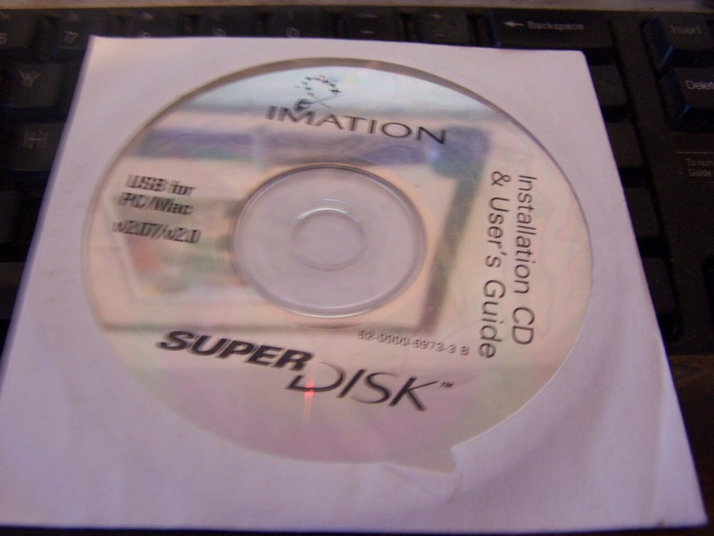 IMATION USB SuperDisk Installation & User's Guide CD for PC and Mac