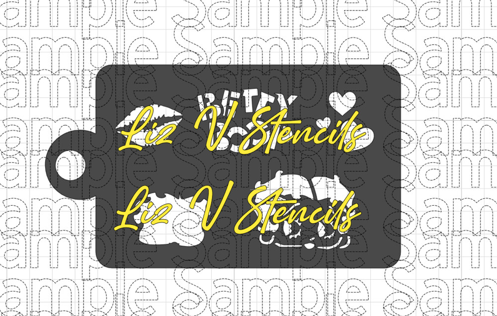 Boop Girl Combo Stencil