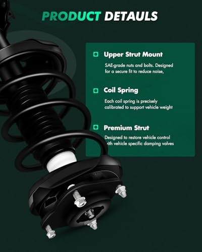 Front Complete Struts Assembly Shock Absorber for Mazda Protege 2000-2003,for