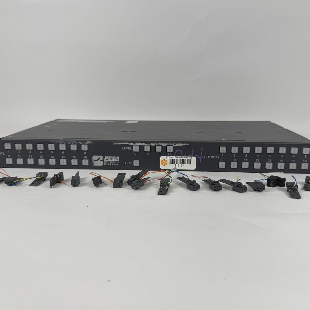 PESA Switching Systems OCELOT Mainframe Assembly Broadcast Router – Untested