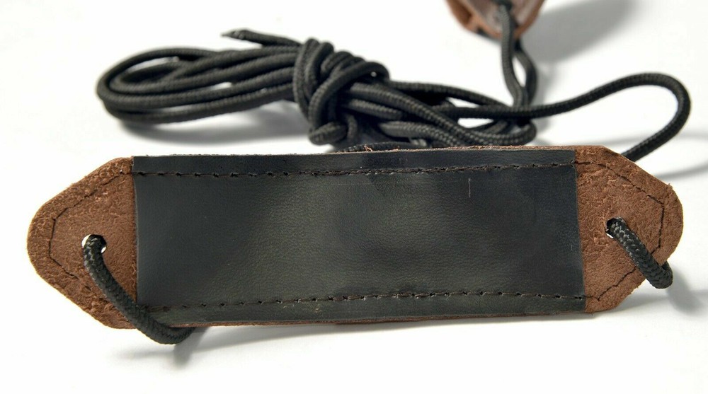 Traditional Leather Recurve Bow Stringer Brown Archery Bowstrings Tool Rope