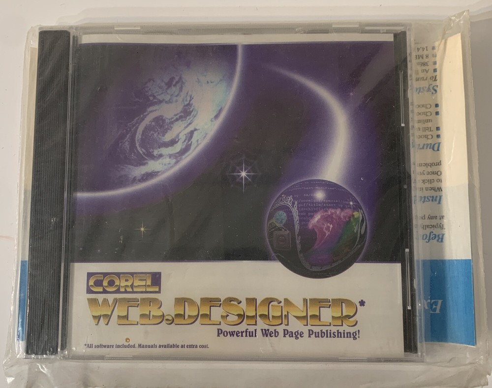 Corel Web.Designer - Powerful Web Page Publishing (PC, 1996)