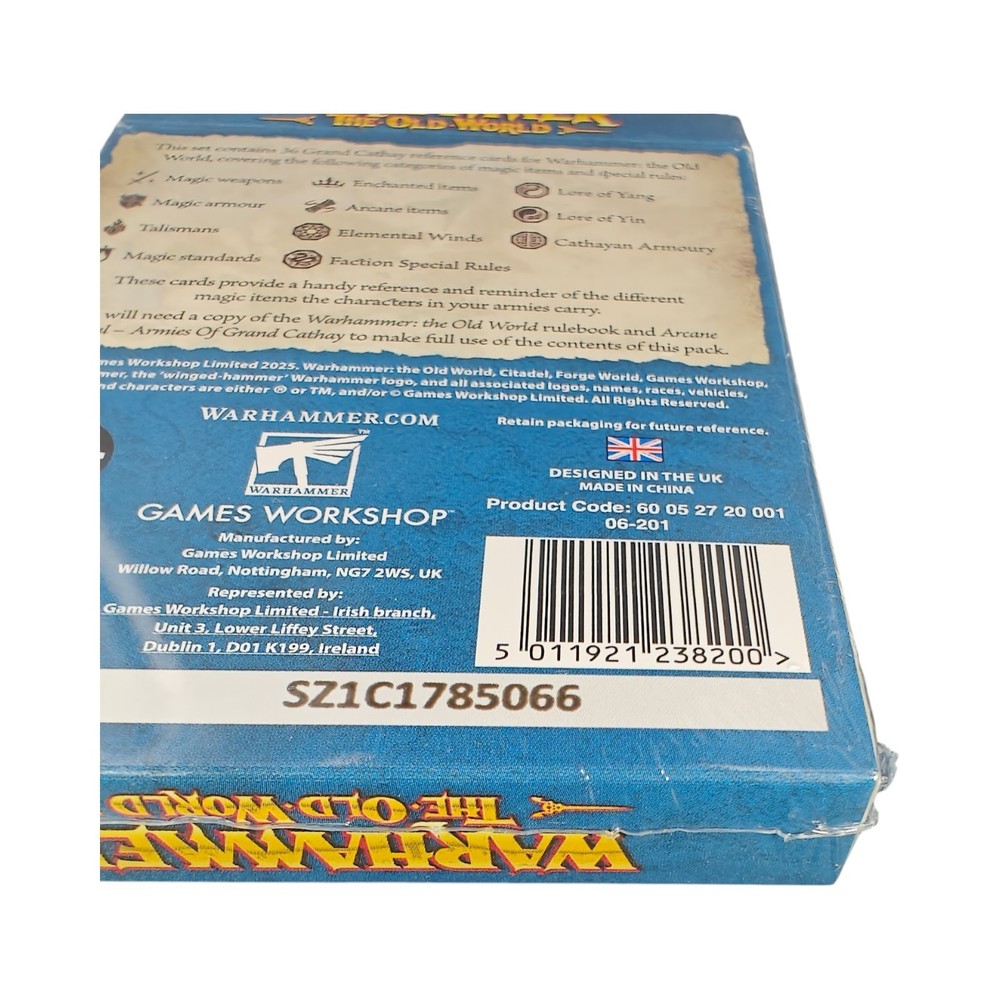 Grand Cathay Reference Card Pack Sealed Warhammer Old World