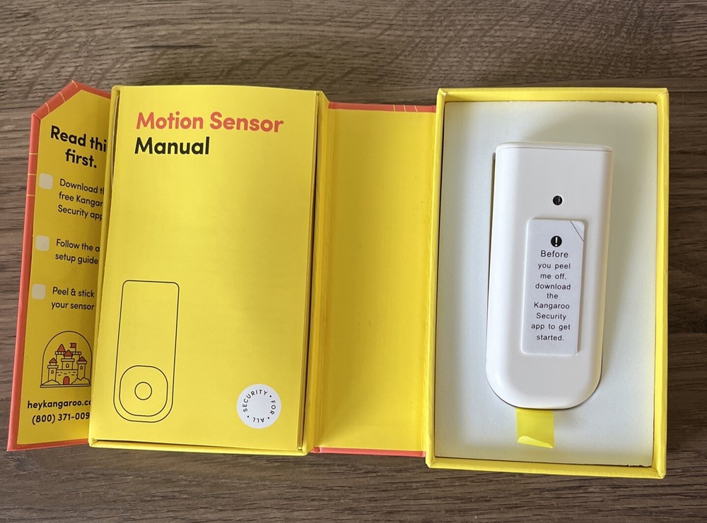 Kangaroo Motion Sensor Home Security System, New In Open Box, Unused