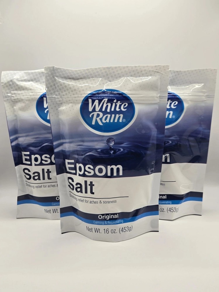 White Rain Epsom Salt, Original, 16 oz (3 Pack)