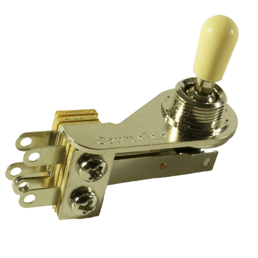 Genuine Centralab 3 Position Right Angle Toggle Switch Nickel