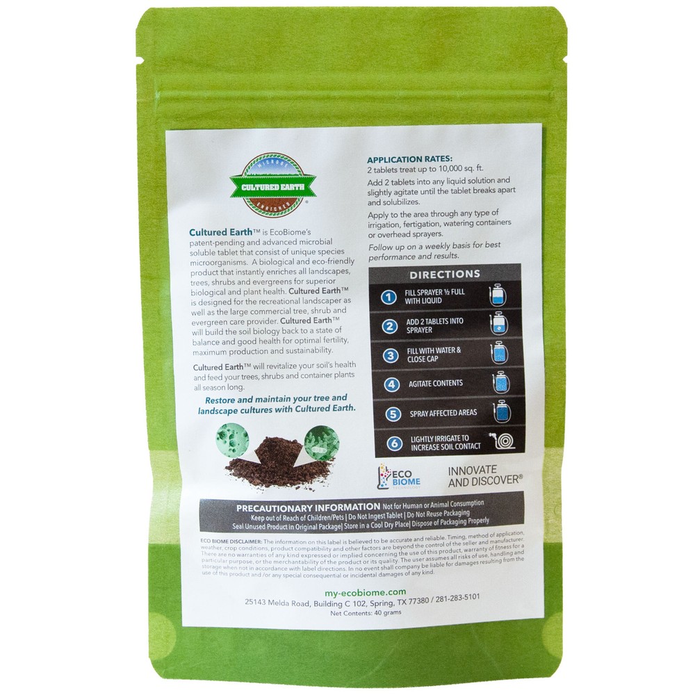 EcoBiome Cultured Earth Microbial Soil Tablets ( 10 tablets )