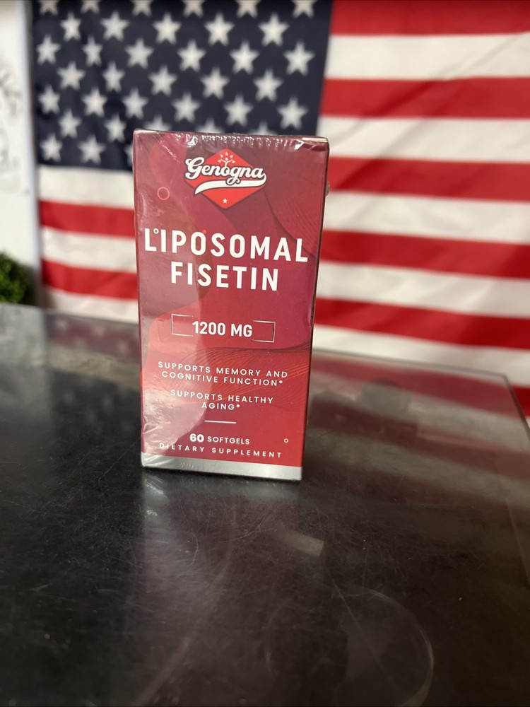 Genogna LIPOSOMAL FISETIN 1200mg  Aging + Memory &Cognitive Function Support 60C