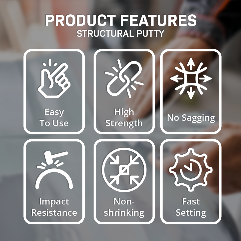 Structural Polyester Putty for Bonding and Repair-Quart- Includes Catalyst