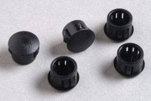 50 Hole Plugs 1/4" MBPF Locking Black