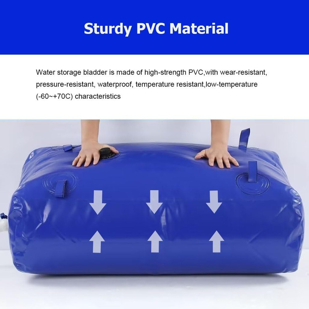 Water Storage Bladder Containers, Portable Large Capacity Foldable Water Bladder