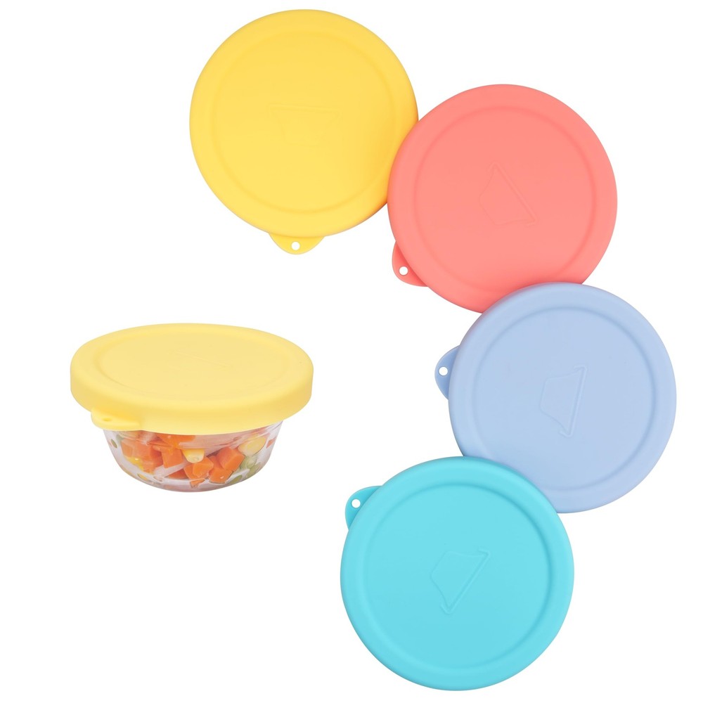 Purekra 4 PCS Silicone Replacement Lids for Pyrex and For 6 oz, 4 Packs