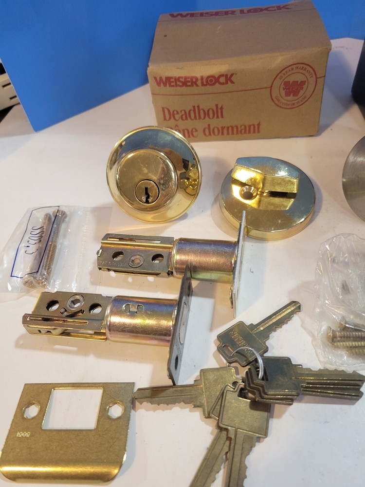3 Deadlocks With 1" Deadbolt Kwikset Dexter Weiser