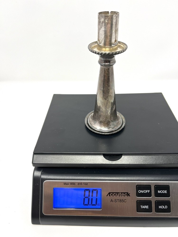 Antique Silver Plated Candlestick (parts)