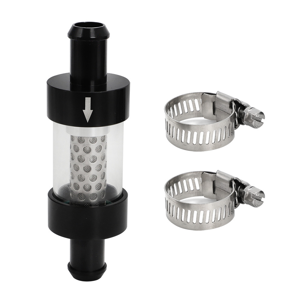 2x 5/8" Universal Filter Inline Heater Core Coolant Filter and Inspection System