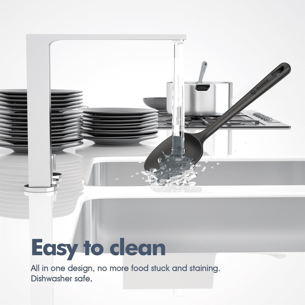 5PCS Silicone Spatula Set Food Grade Strong Handle