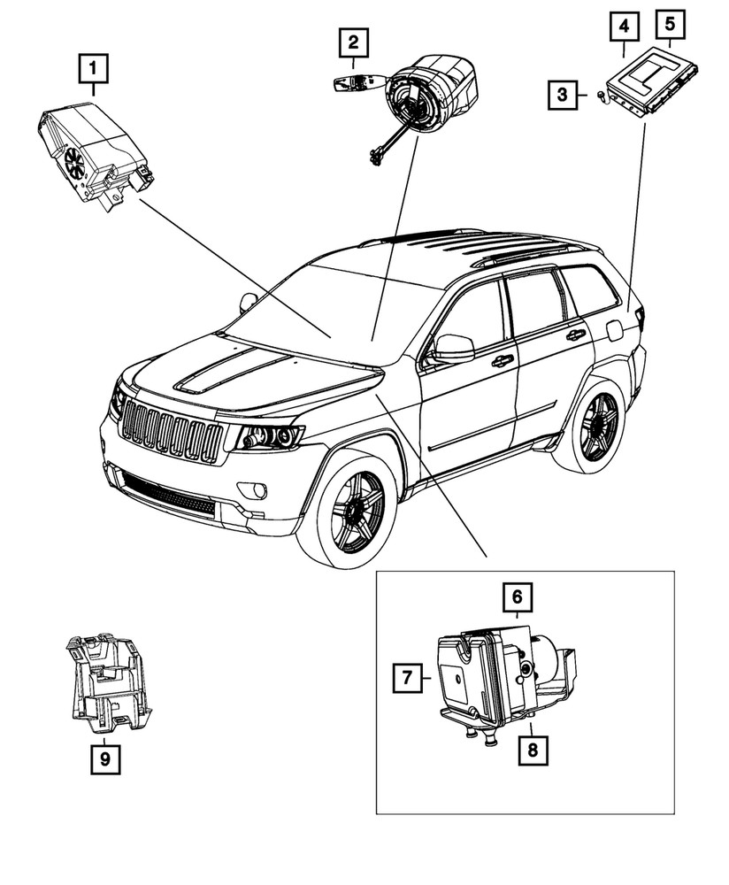 Genuine Mopar Active Dampening Module 68260909AB