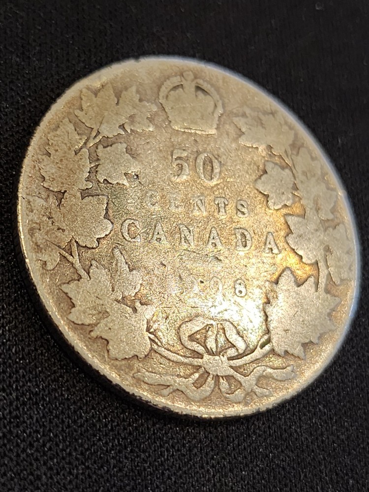 1908 Canada 50 Cents Silver Coin