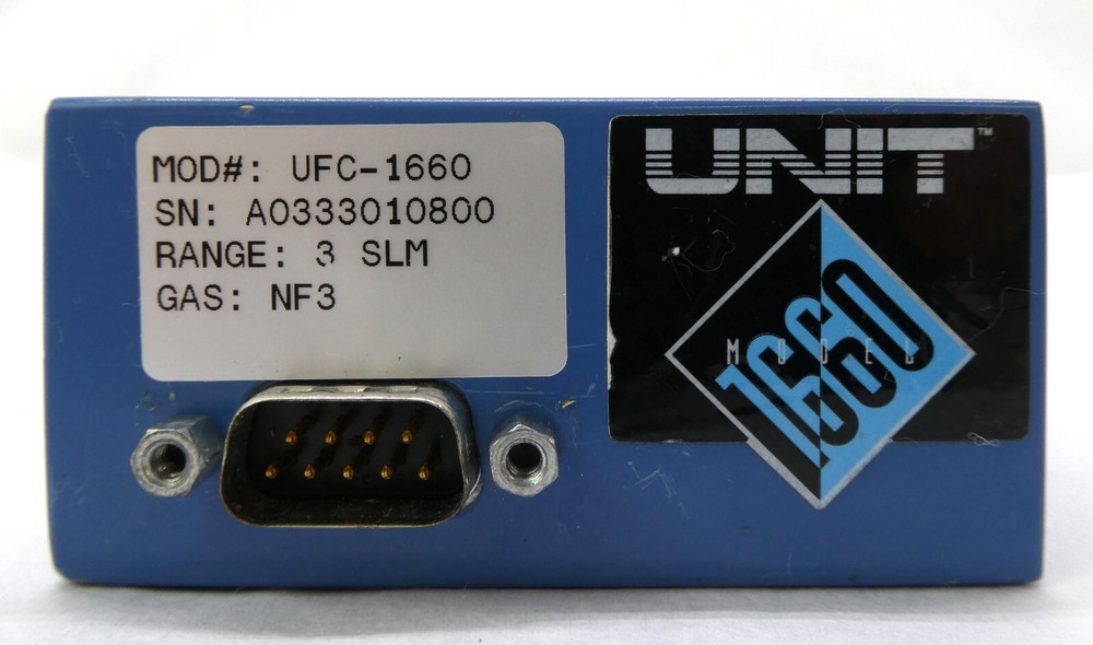 UNIT Instruments UFC-1660 Mass Flow Controller MFC 3 SLM NF3 OEM Refurbished