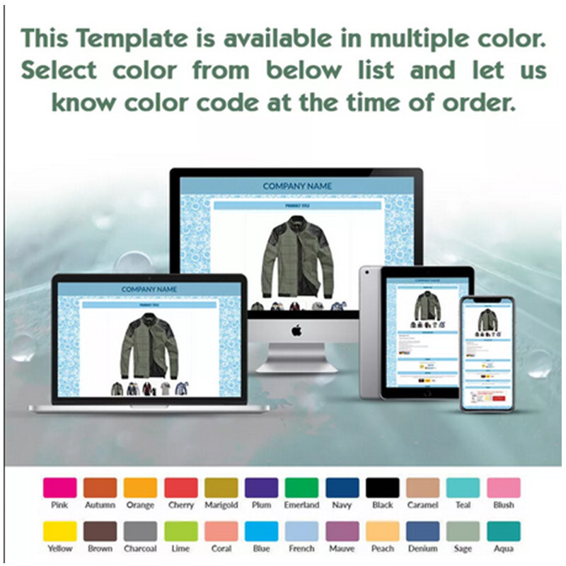 eBay Listing Template Responsive Mobile Design HTML Professional Design