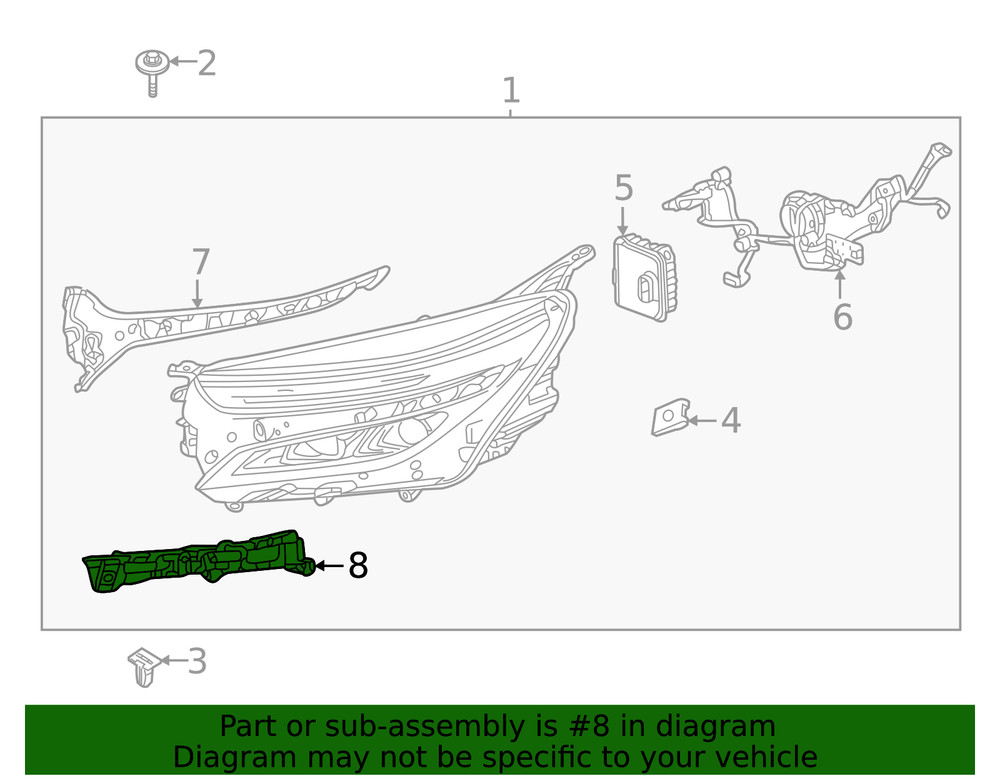 Genuine GM Lower Bracket 84949307