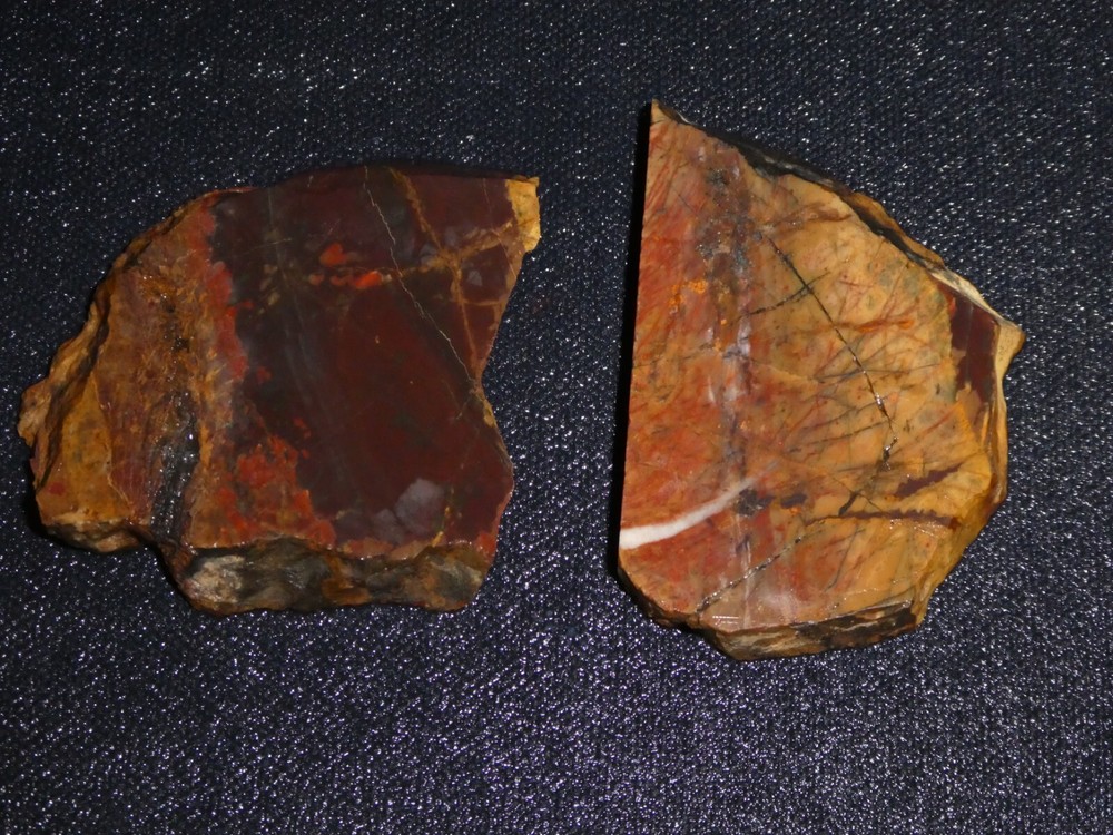 Cherry Creek Jasper 2 small pieces- rough for cabbing-display, science