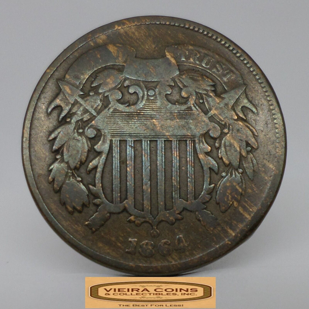 1864 Two-Cent Piece, 2 Cents Piece - #C35463NQ