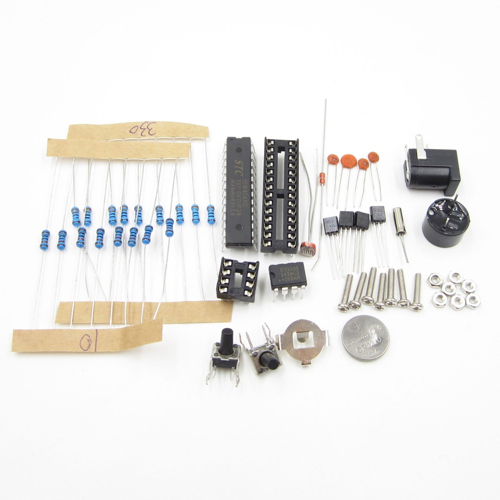 DIY Digital LED Electronic Microcontroller Clock display Light Control red