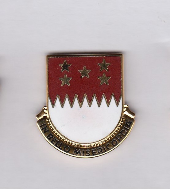US Army 5th Support Battalion Quartermaster Supply QM crest DUI badge G-23
