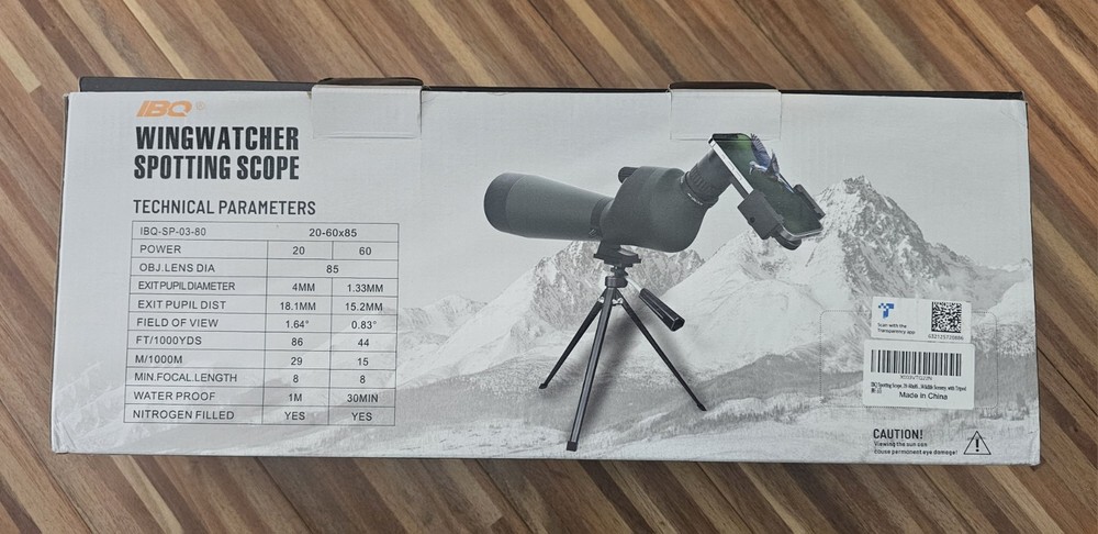 IBQ Wingwatcher 20-60x85 Spotting Scope