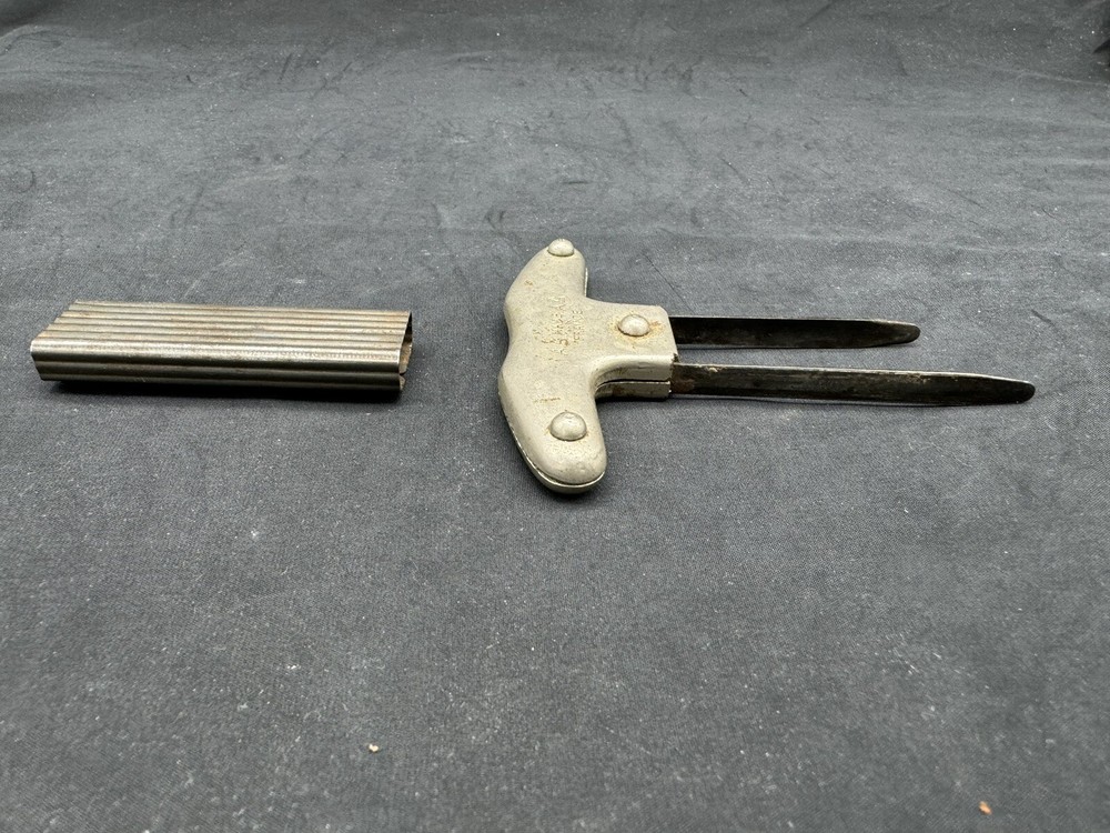 Antique French AS AS two prong cork puller